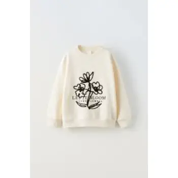 EMBROIDERED FLORAL SWEATSHIRT